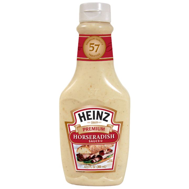 Horseradish sauce was Heinz's first product. creamytowel.com