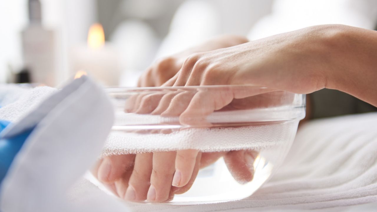Soaking hands in warm water can also help get rid of super glue. creamytowel.com