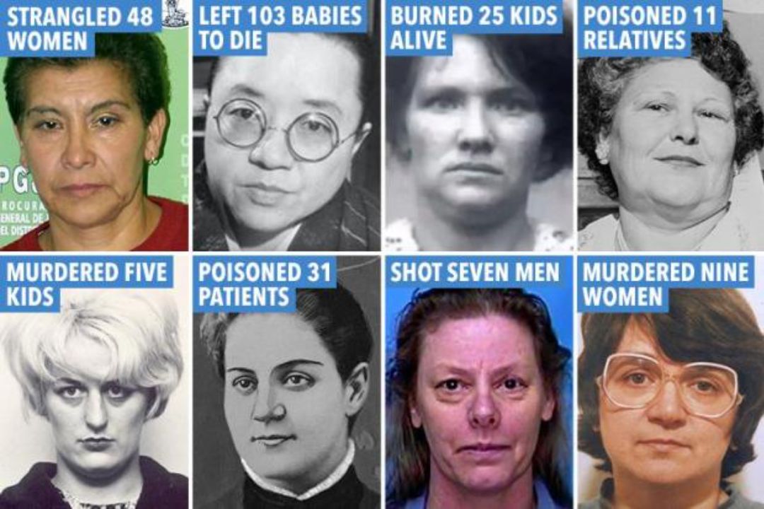 Some of the most notorious female serial killers in the history. creamytowel.com